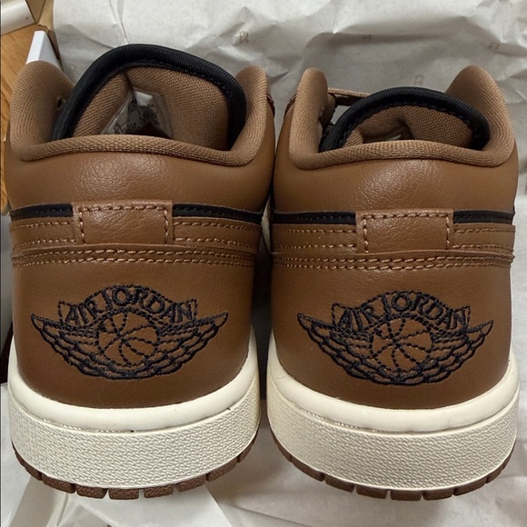 Nike Womens Air Jordan 1 low. New in box.  Black and Brown. New in box. - Picture 3 of 7